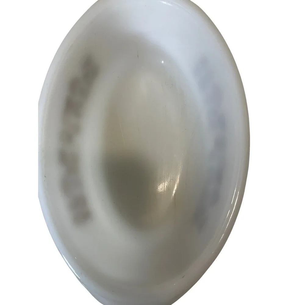 Vintage Glasbake Casserole Dish Mushrooms Oval Glass 1 Quart Cottagecore MCM